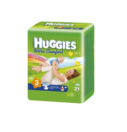 фото Подгузники huggies 3, 21 шт.