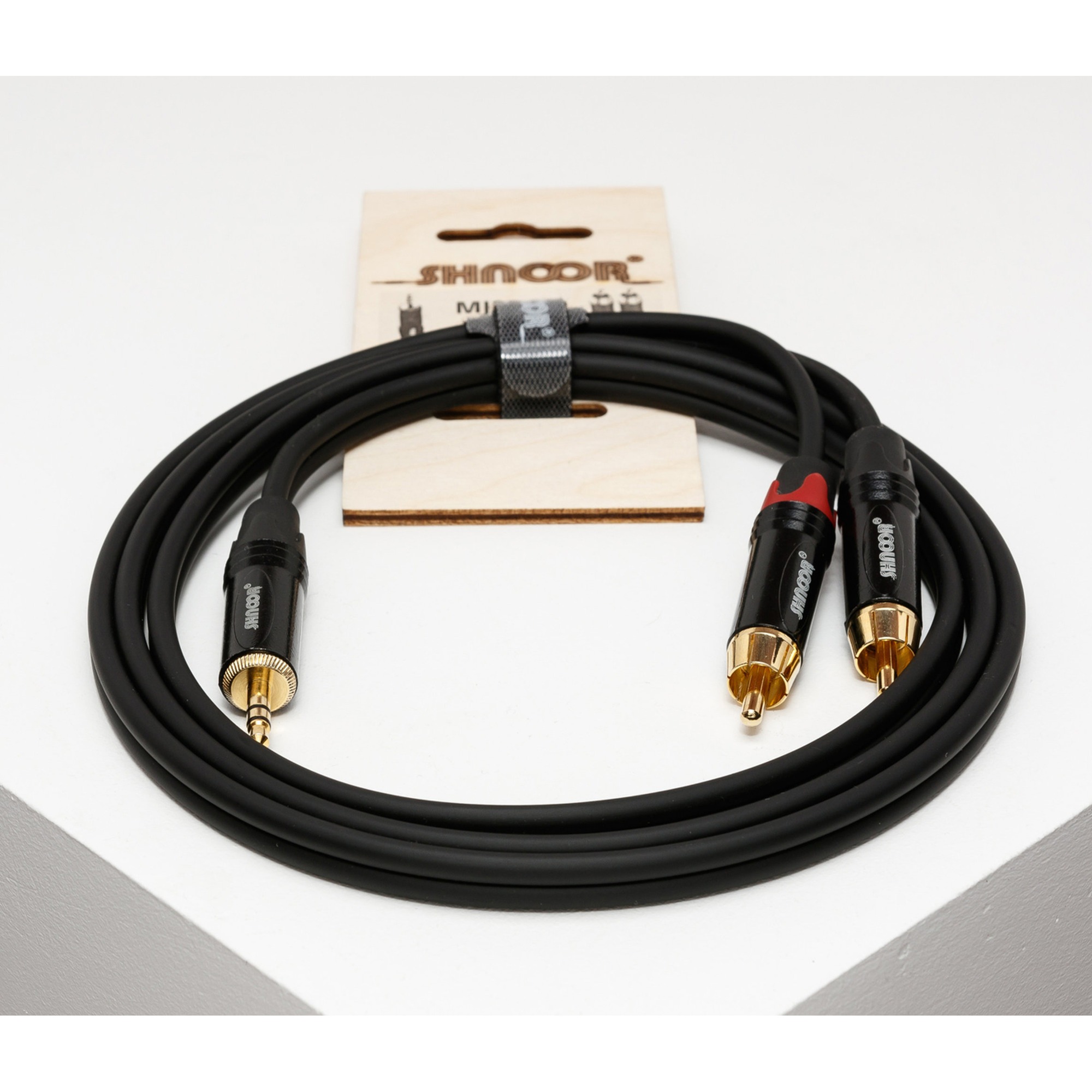 

Кабель аудио 1xMini Jack - 2xRCA Shnoor MJ2RCA 1.0m, MJ2RCA 1.0m