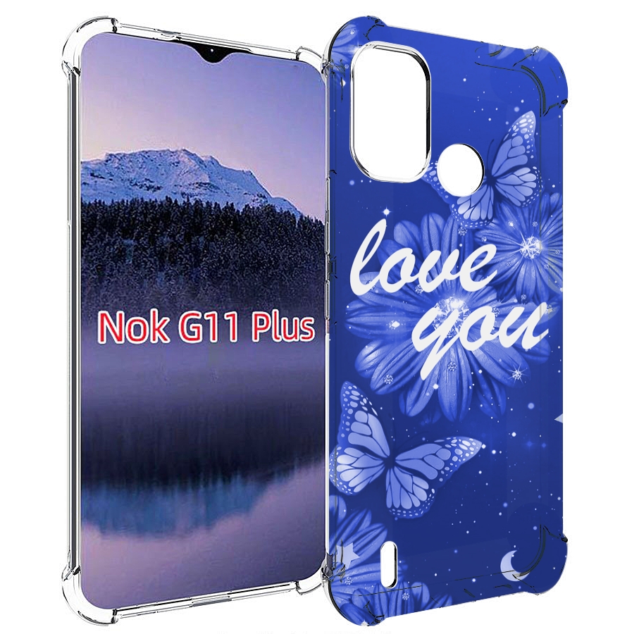 

Чехол MyPads Люблю-тебя-с-бабочками для Nokia G11 Plus, Прозрачный, Tocco