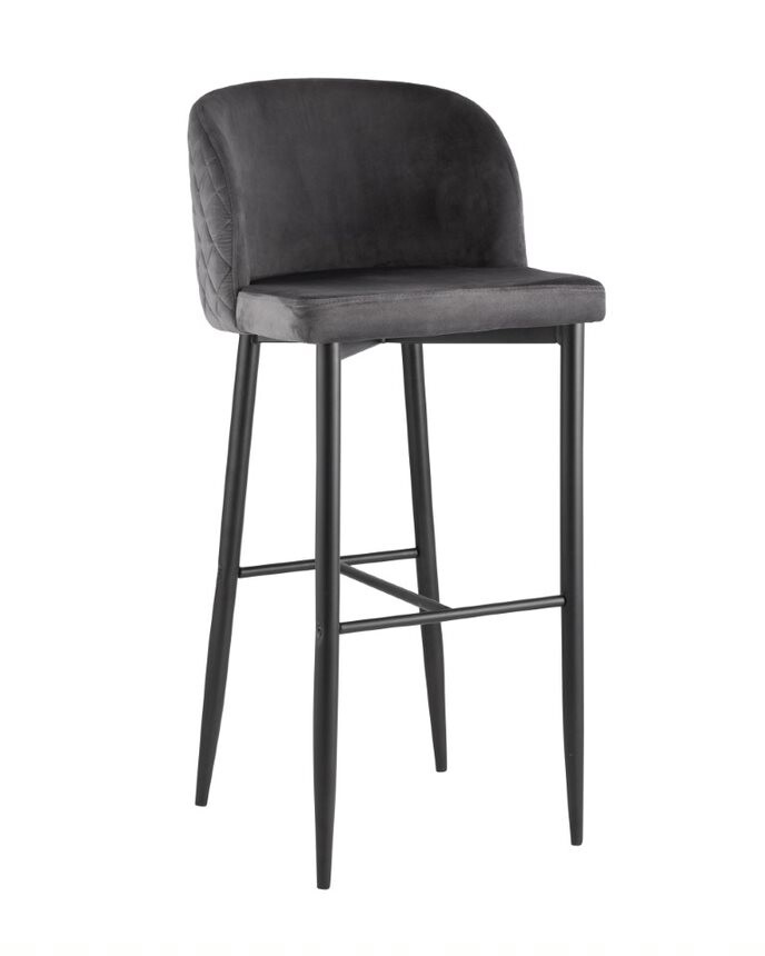 фото Стул барный stool group оскар mc11b velvet hlr-21 dual серый