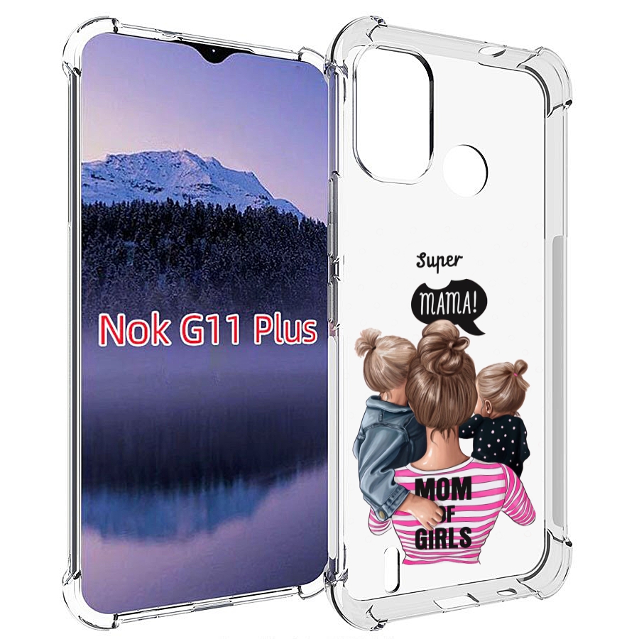

Чехол MyPads Мама-девочек женский для Nokia G11 Plus, Прозрачный, Tocco