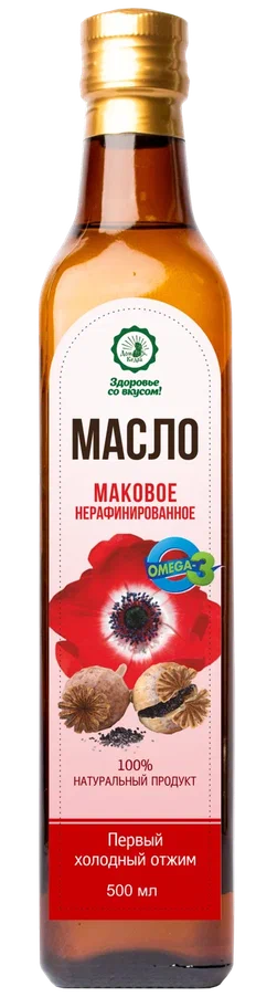 Масло Здоровье со вкусом маковое 500 мл