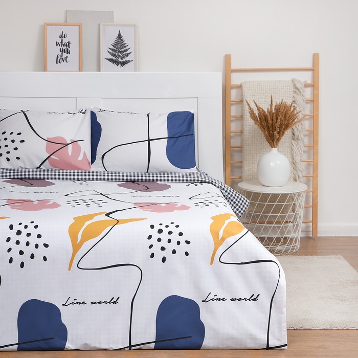 

Постельное бельё LoveLife дуэт "Line world" 143х215см-2шт, 225х240см, 50х70см-2шт, 100% хл