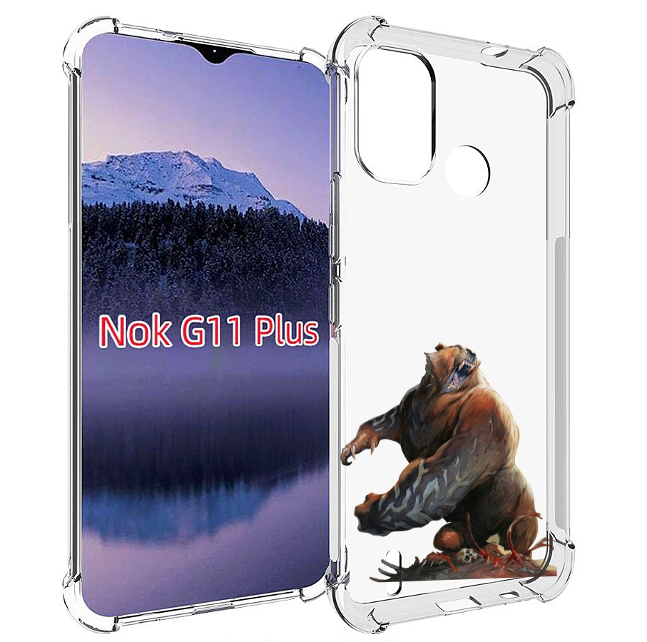 

Чехол MyPads Медведь-жестокий для Nokia G11 Plus, Прозрачный, Tocco