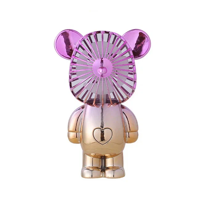 

Вентилятор ручной NoBrand Bear Mini Fan Gold, Bear Mini Fan