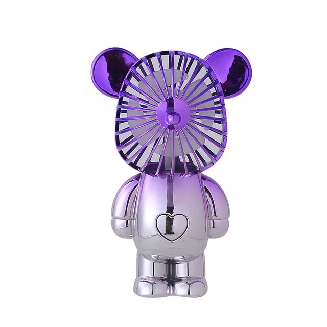 

Вентилятор ручной NoBrand Bear Mini Fan Silver, Серебристый, Bear Mini Fan