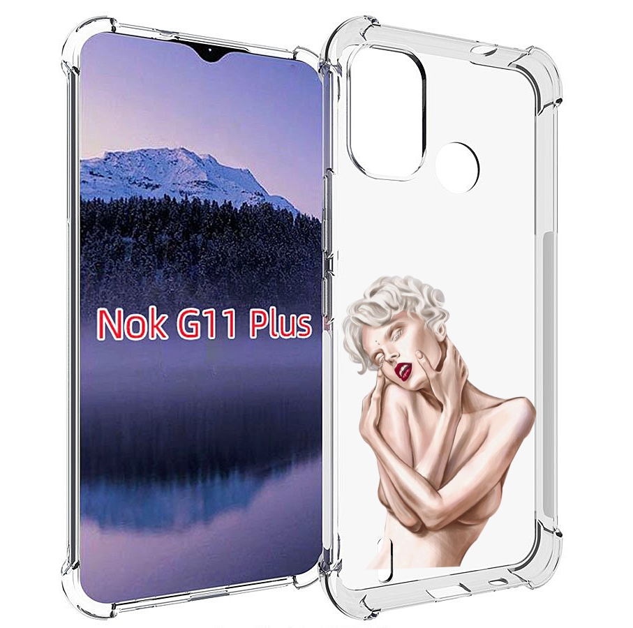 

Чехол MyPads Мигера женский для Nokia G11 Plus, Прозрачный, Tocco