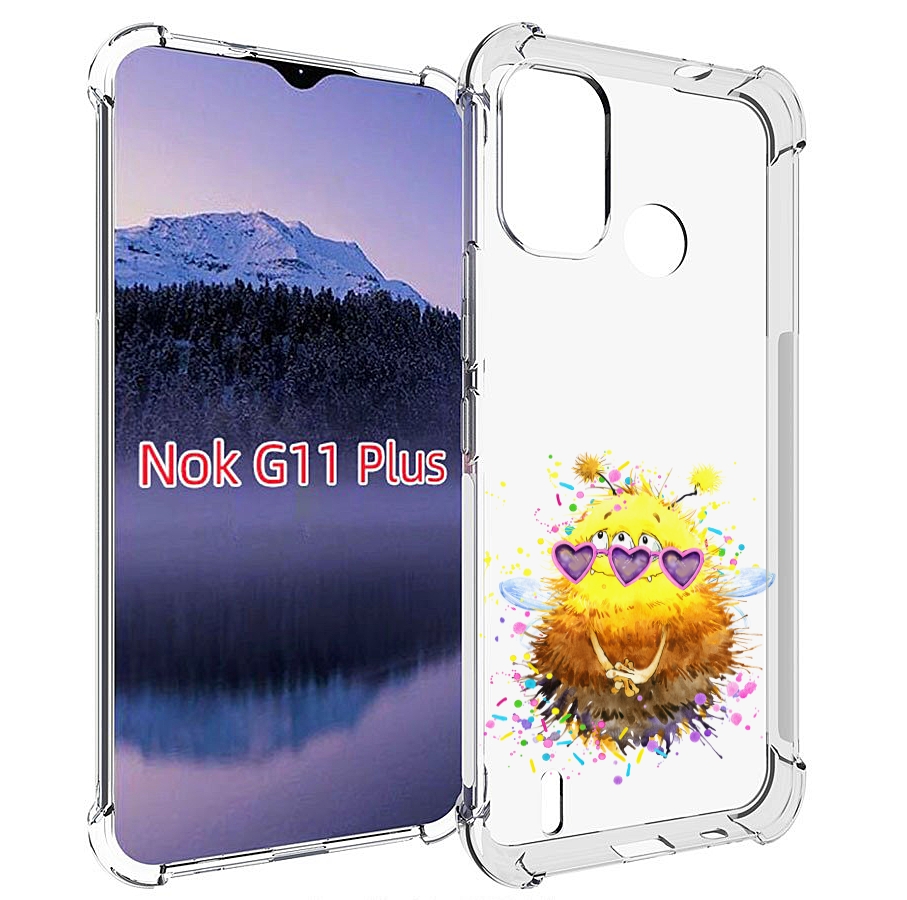 

Чехол MyPads Пушитый шмель для Nokia G11 Plus, Прозрачный, Tocco