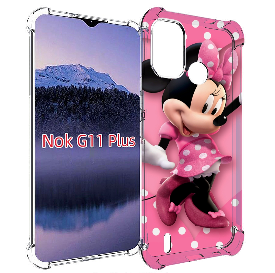 

Чехол MyPads Минни-Маус-в-сердце женский для Nokia G11 Plus, Прозрачный, Tocco