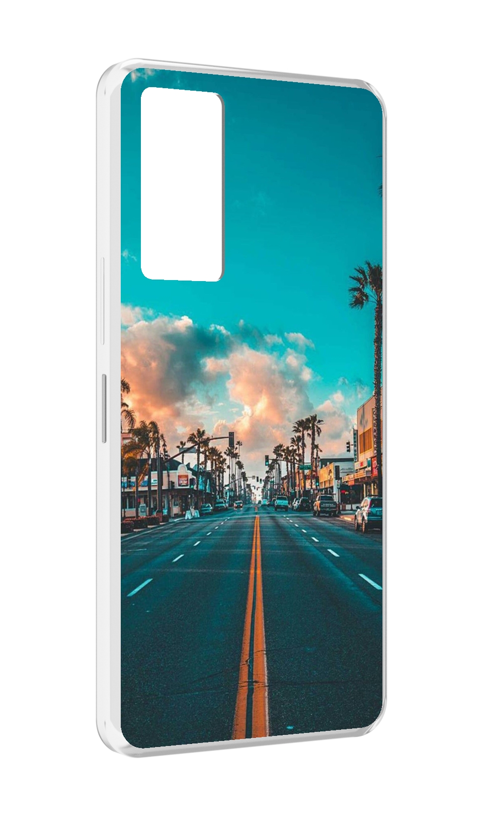 

Чехол MyPads дорога-в-лос-анджелес для Infinix Note 11, Прозрачный, Tocco