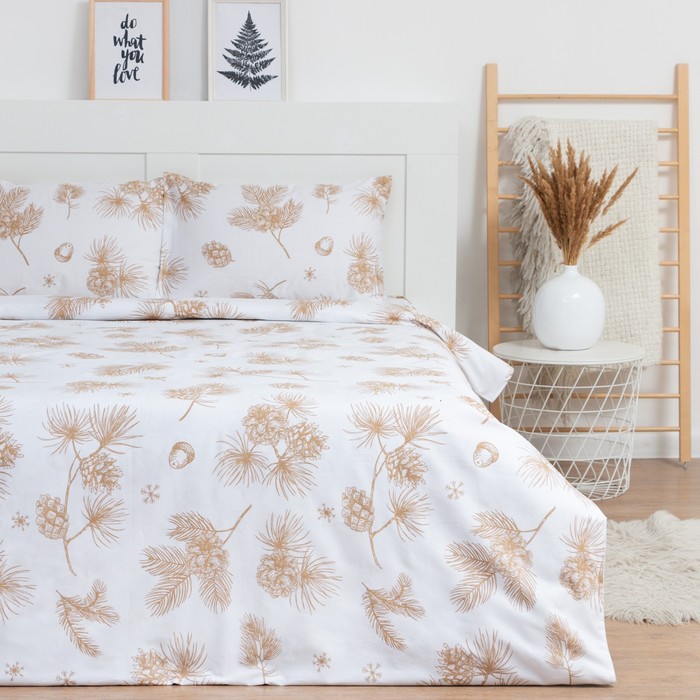 Комплект постельного белья LoveLife. Евро, Белый, 225 х 240, Хлопок, Сатин