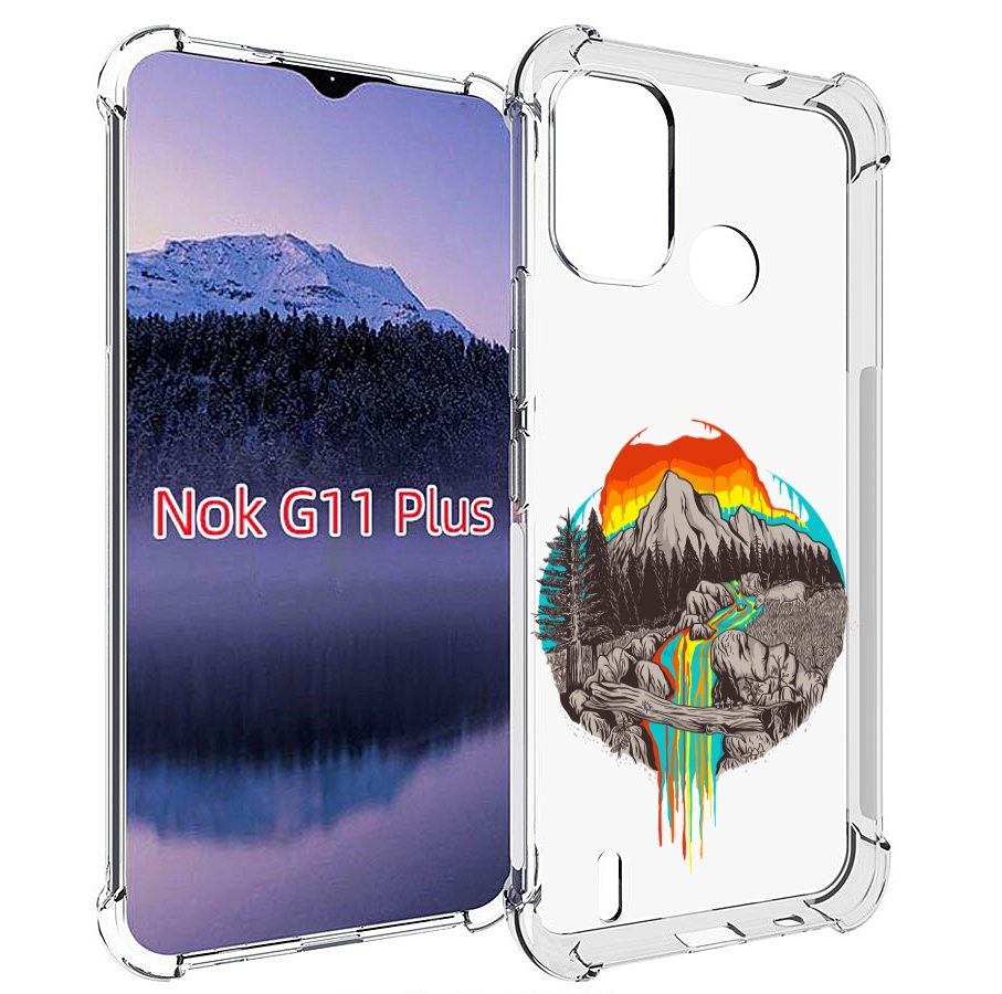 

Чехол MyPads Радужный водопад для Nokia G11 Plus, Прозрачный, Tocco