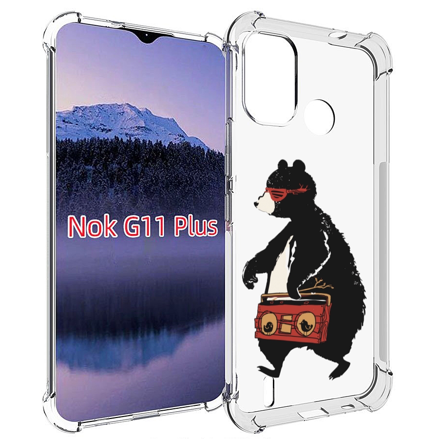 

Чехол MyPads Музыкальный медведь для Nokia G11 Plus, Прозрачный, Tocco