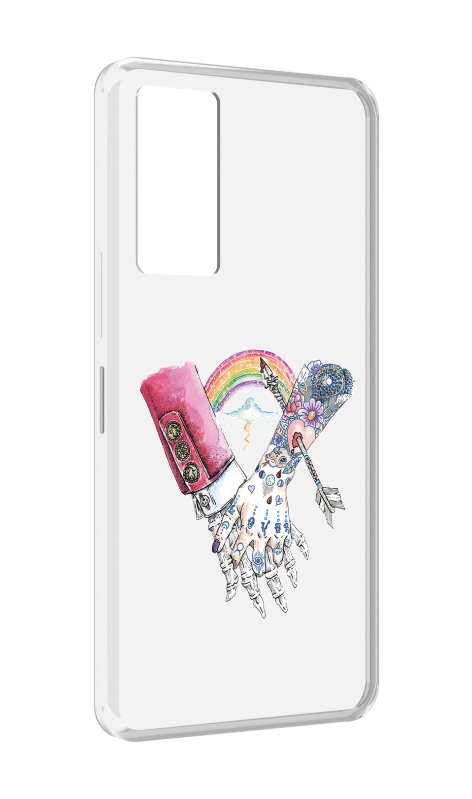 

Чехол MyPads абстракция руки в татуировках для Infinix Note 11, Прозрачный, Tocco