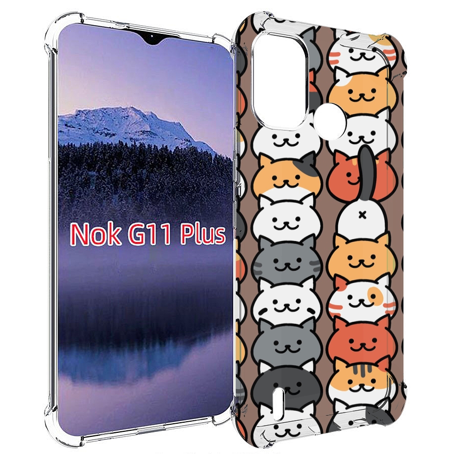 

Чехол MyPads Найди-кота для Nokia G11 Plus, Прозрачный, Tocco