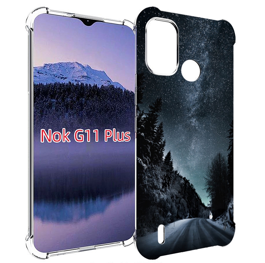 

Чехол MyPads Ночной-лес для Nokia G11 Plus, Прозрачный, Tocco
