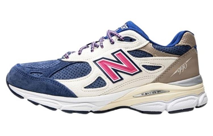 

Кроссовки унисекс New Balance KITH NB 990 V3 Daytona синие 42.5 EU, Синий, KITH x New Balance NB 990 V3 Daytona