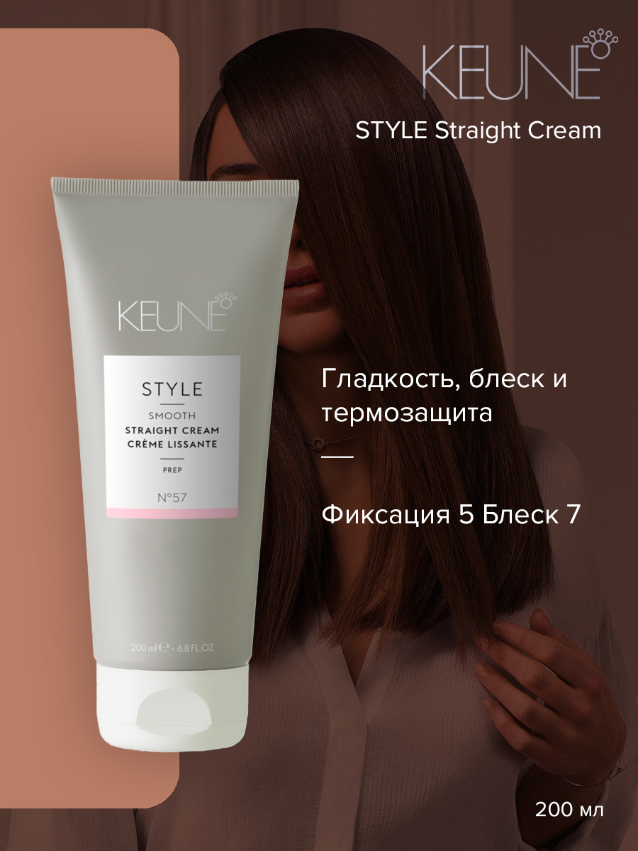 Крем выпрямляющий термозащитный / STYLE STRAIGHT CREAM 200 мл KEUNE №57