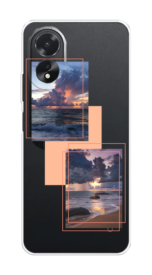 

Чехол на Oppo A38/A18 "Sky collage", Розовый;прозрачный;синий, 2515350-1