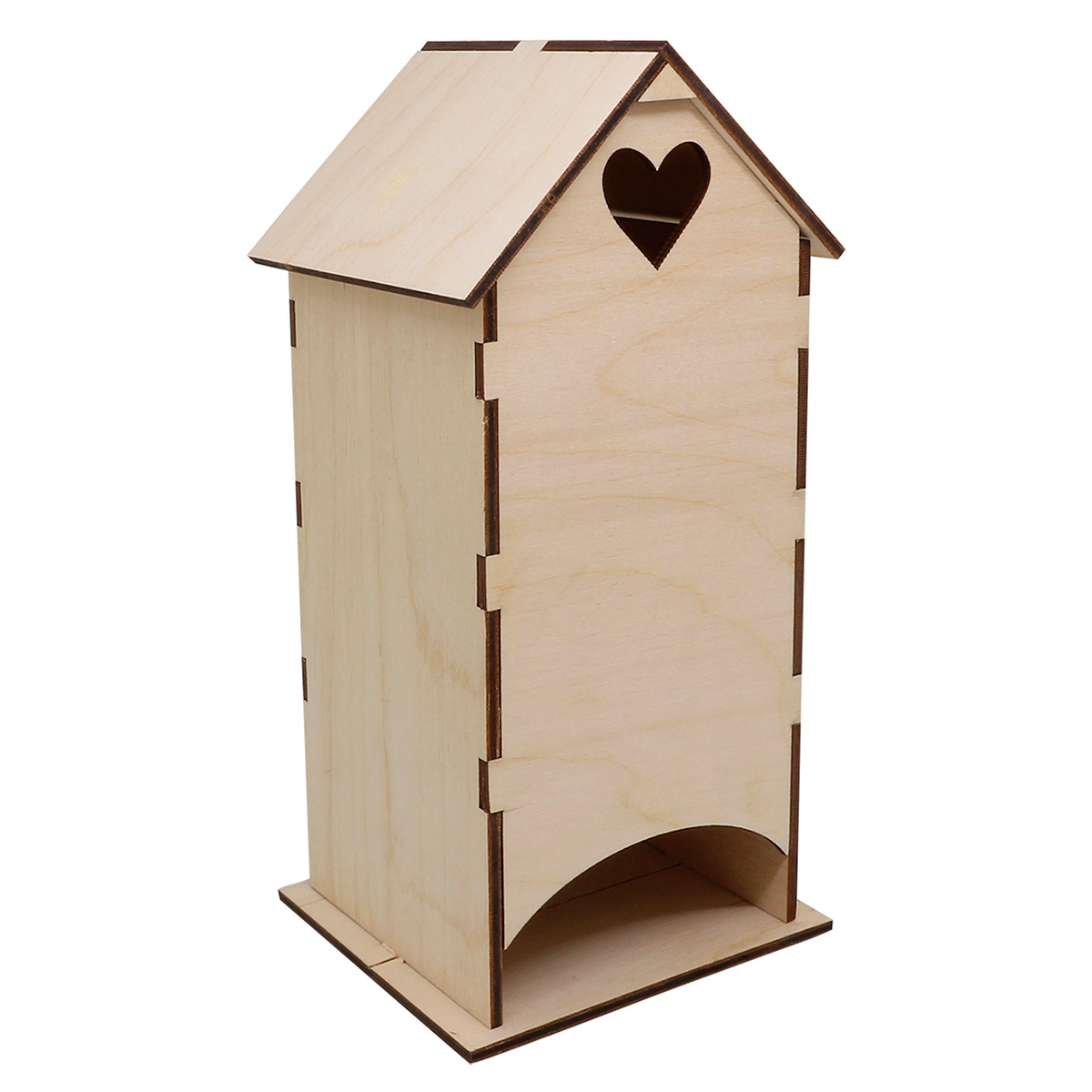 

L-260 Деревянная заготовка Астра Чайный домик c сердечком, 20х9х9 см