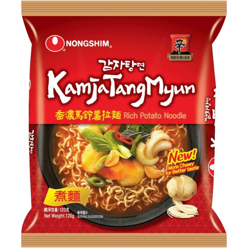 Лапша Nongshim Камджатан со вкусом свиных рёбрышек 120 г 200₽