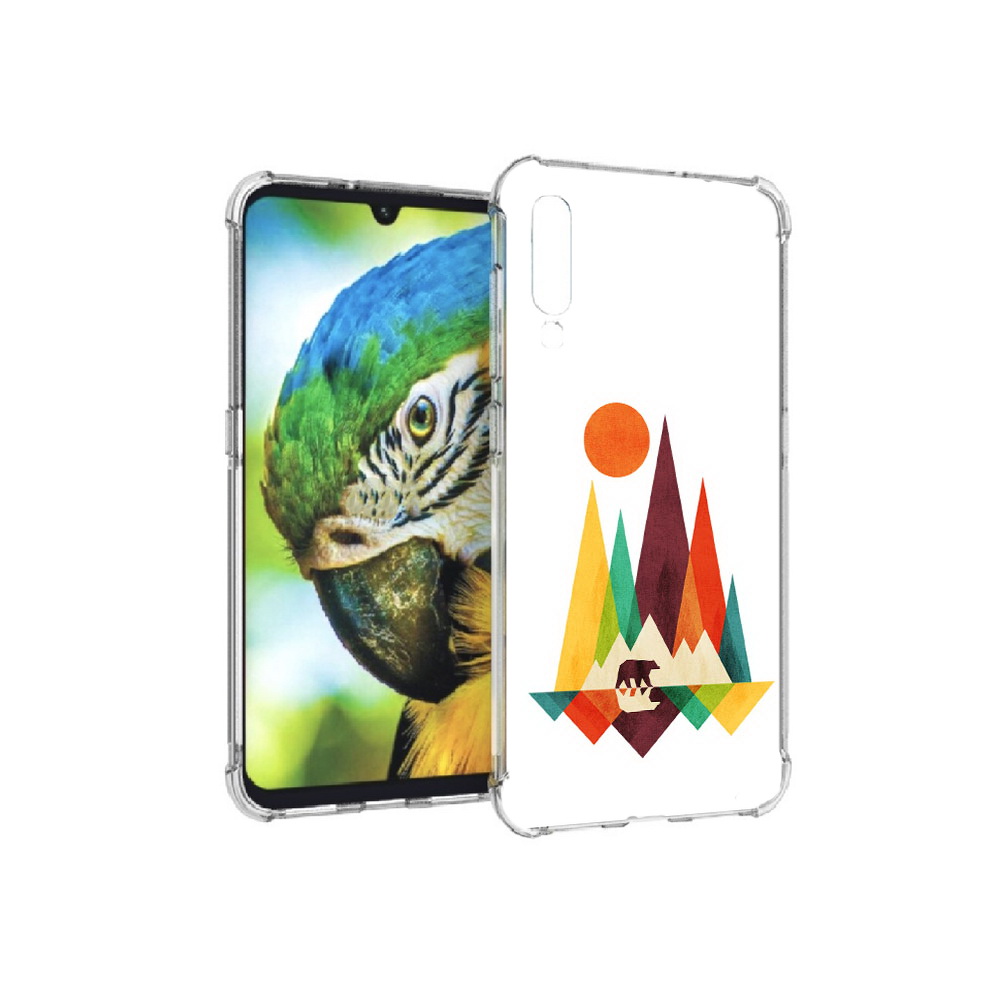 

Чехол MyPads Tocco для Xiaomi Mi 9 нарисованные горы с медведем (PT126035.255.506), Прозрачный, Tocco
