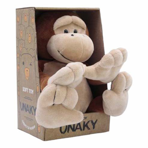 

Мягкая игрушка Обезьянка Леся Unaky Soft Toy 23 см, Коричневый