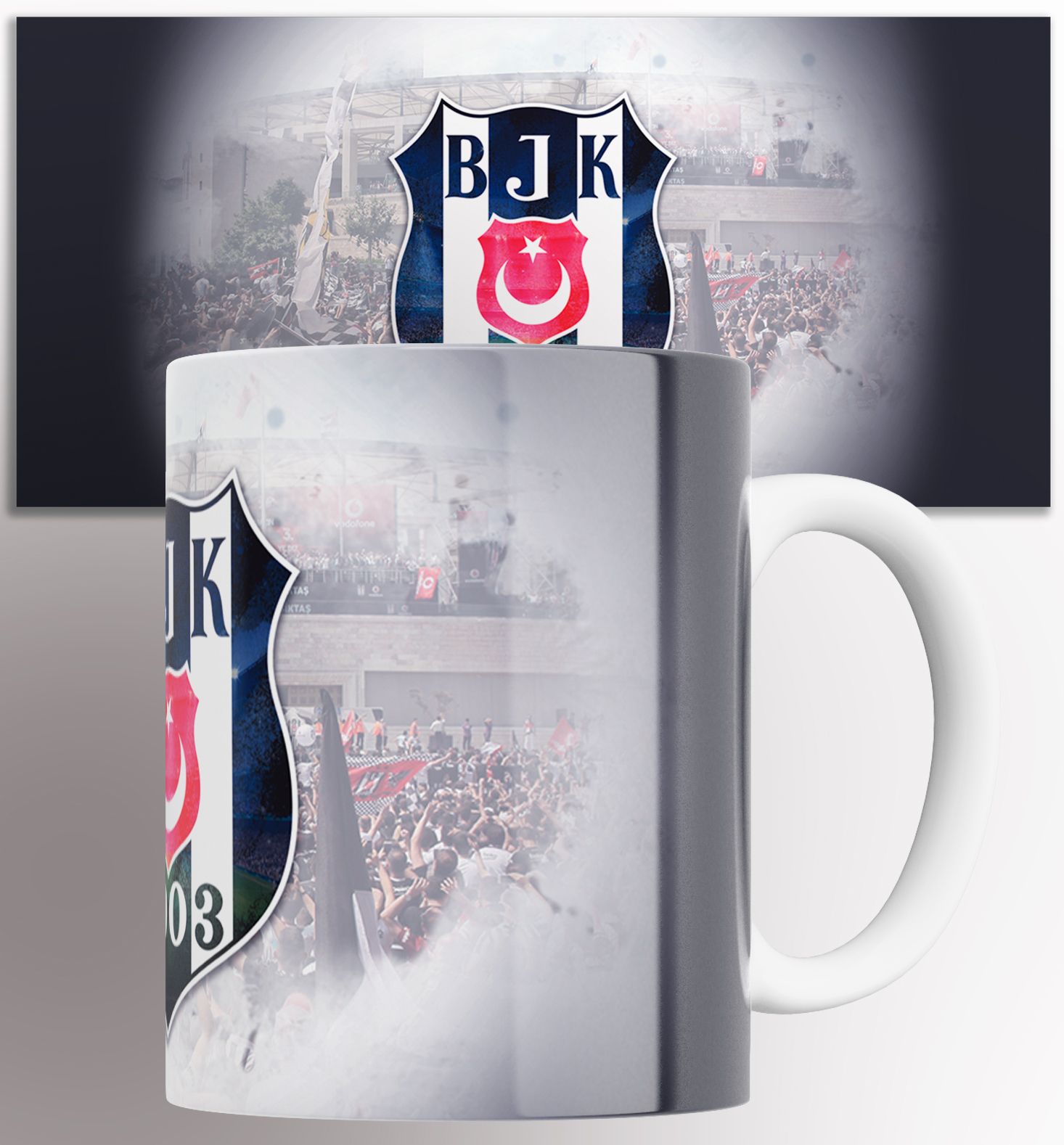 

Кружка с принтом фк Бешикташ Besiktas футбол спортивный клуб 330 мл