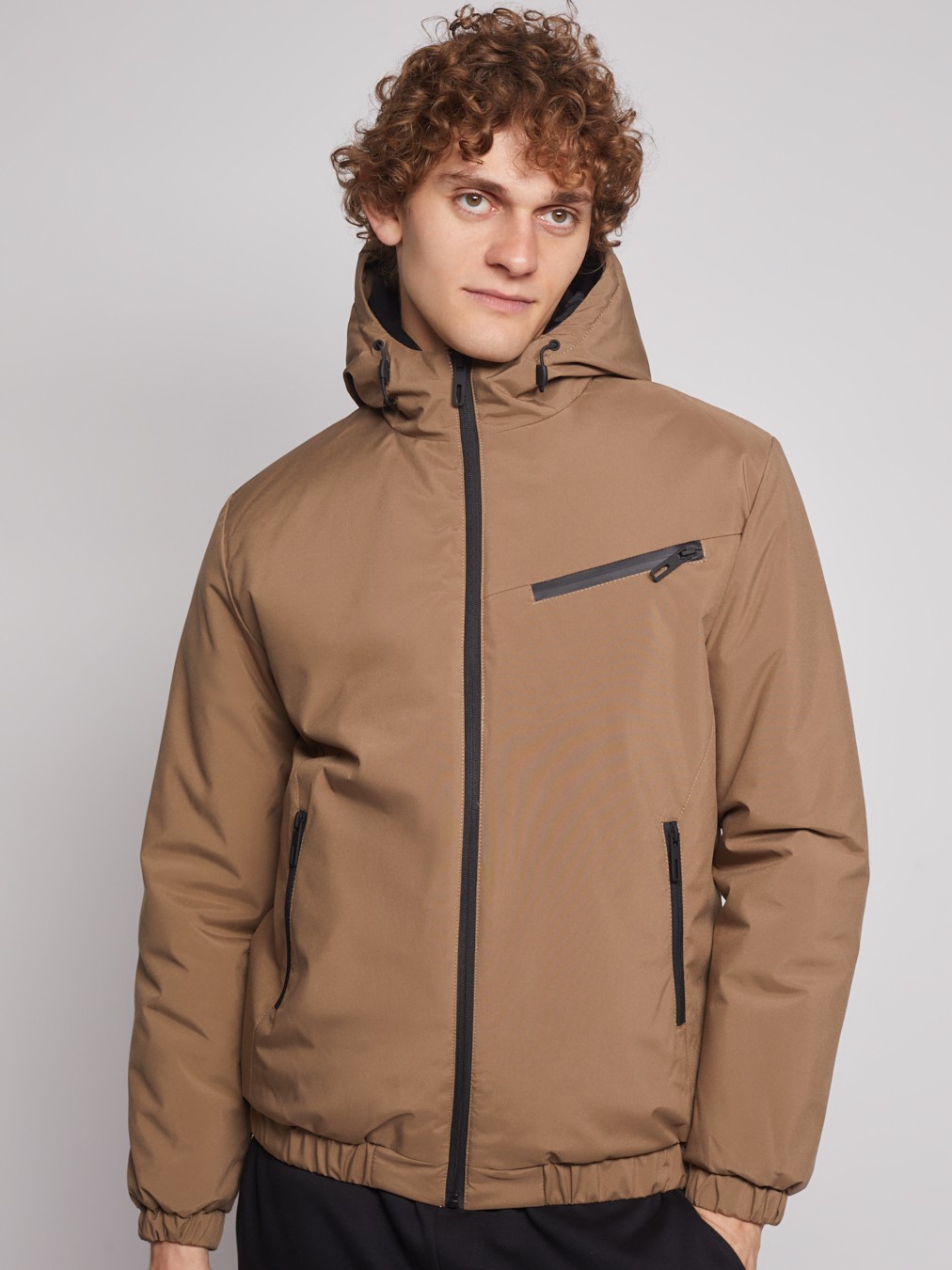

Куртка мужская Zolla 012345102084 коричневая 2XL, 012345102084