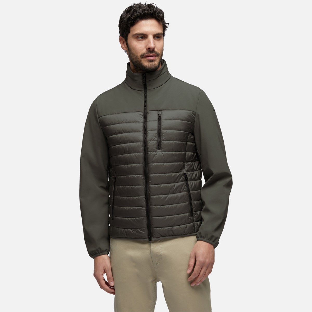 Куртка Geox для мужчин, серый, размер 46, M4520LTC180F1749
