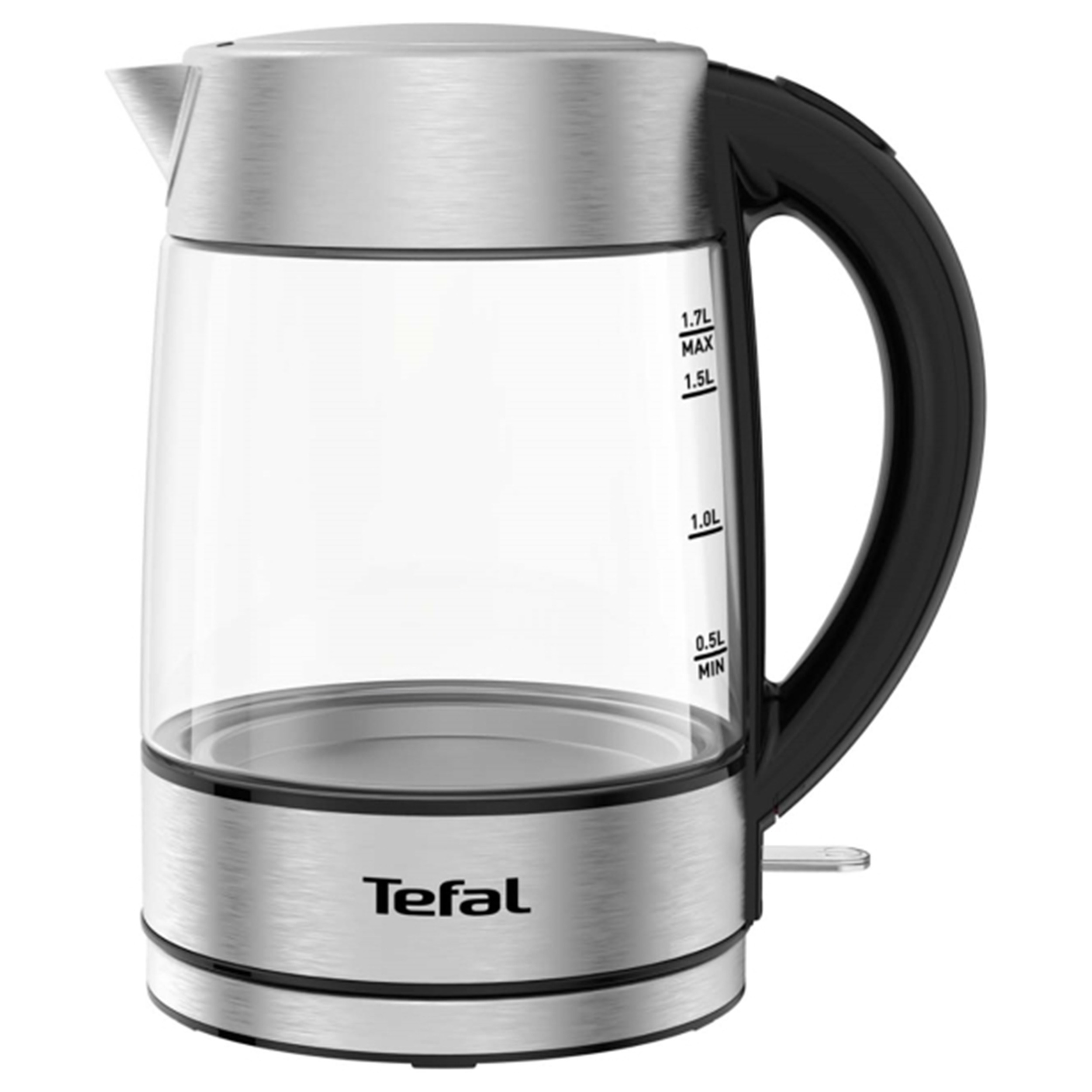Чайник электрический Tefal KI772D32 1.7 л черный, серебристый чайник заварочный teco tc 204 800 мл из стекла с ситом и крышкой из нержавеющей стали