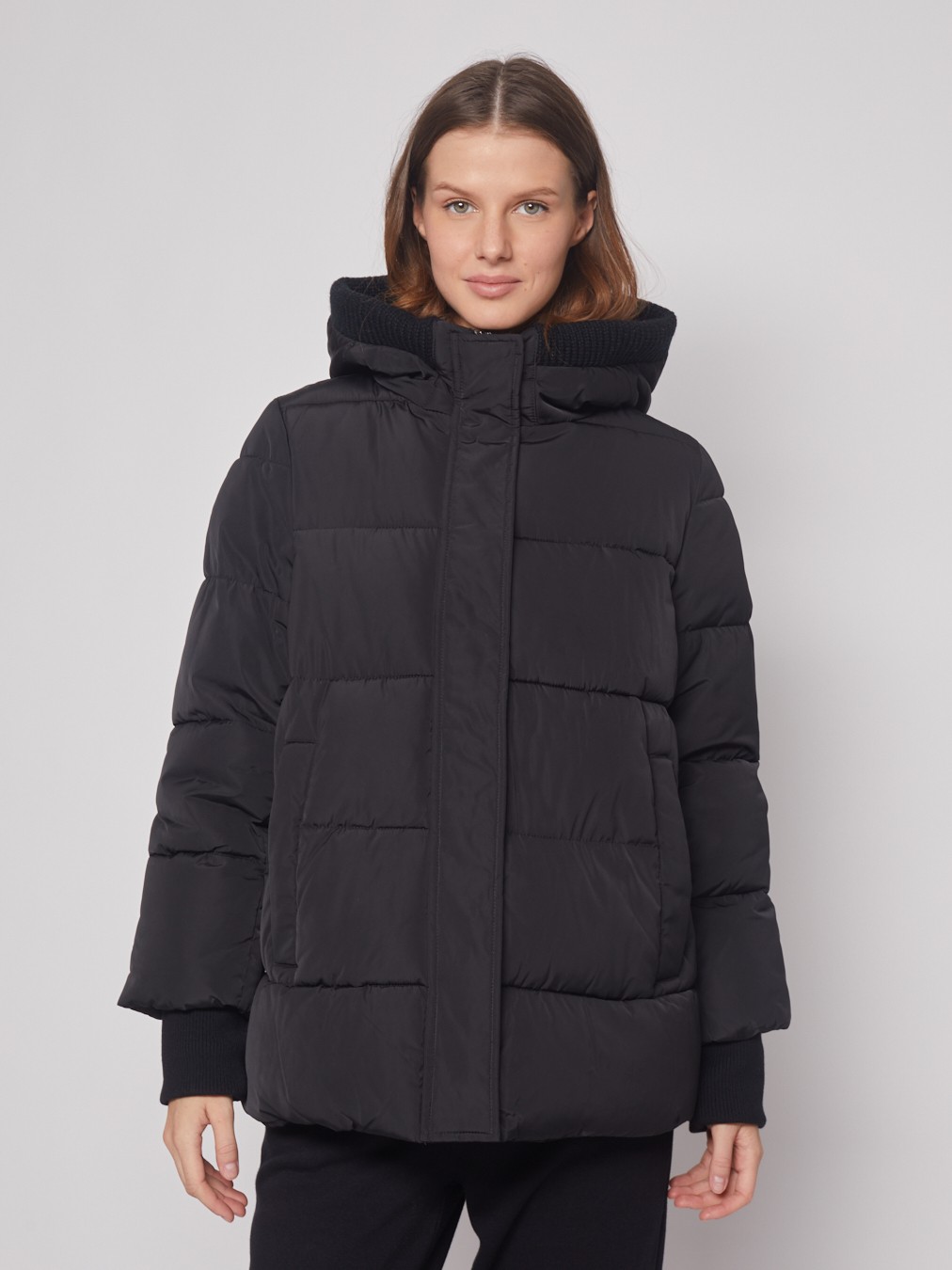 

Куртка женская Zolla 022345102284 черная 2XL, 022345102284
