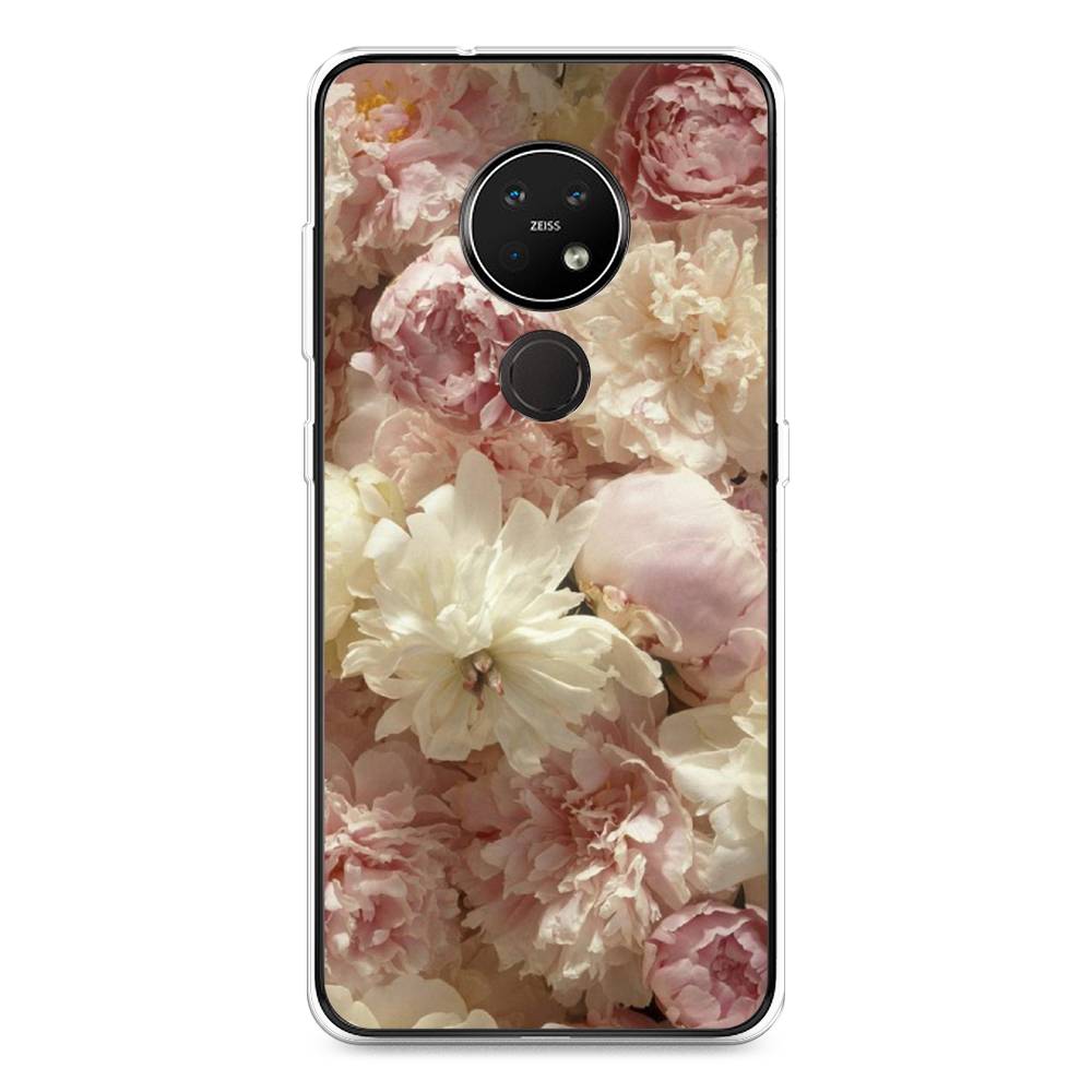 

Чехол Awog на Nokia 6.2 / Нокиа 6.2 "Пионы светлые", Бежевый;коричневый, 123050-8