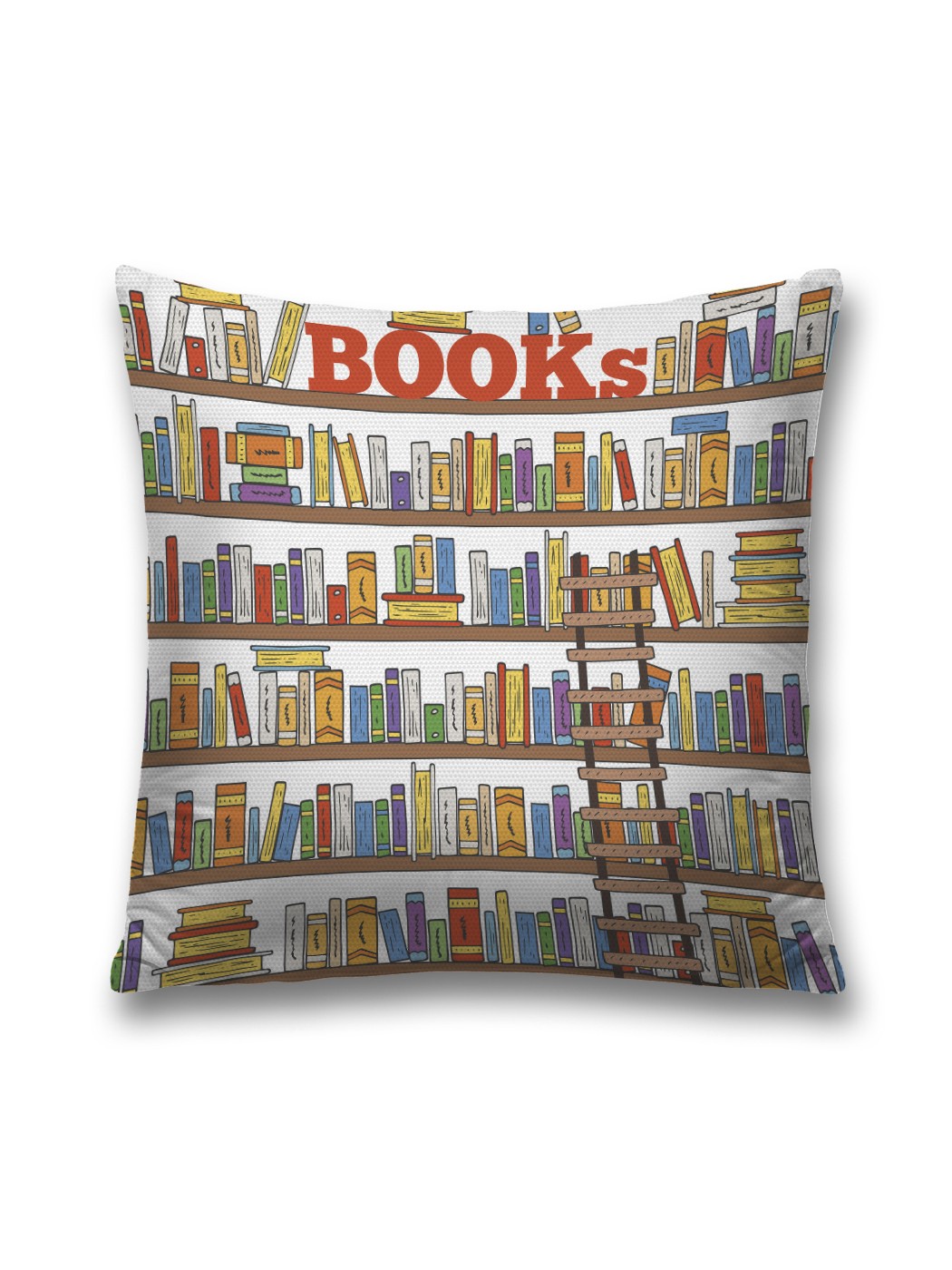 

Наволочка JoyArty декоративная "Книжная полка" на молнии, 45x45 см, Коричневый