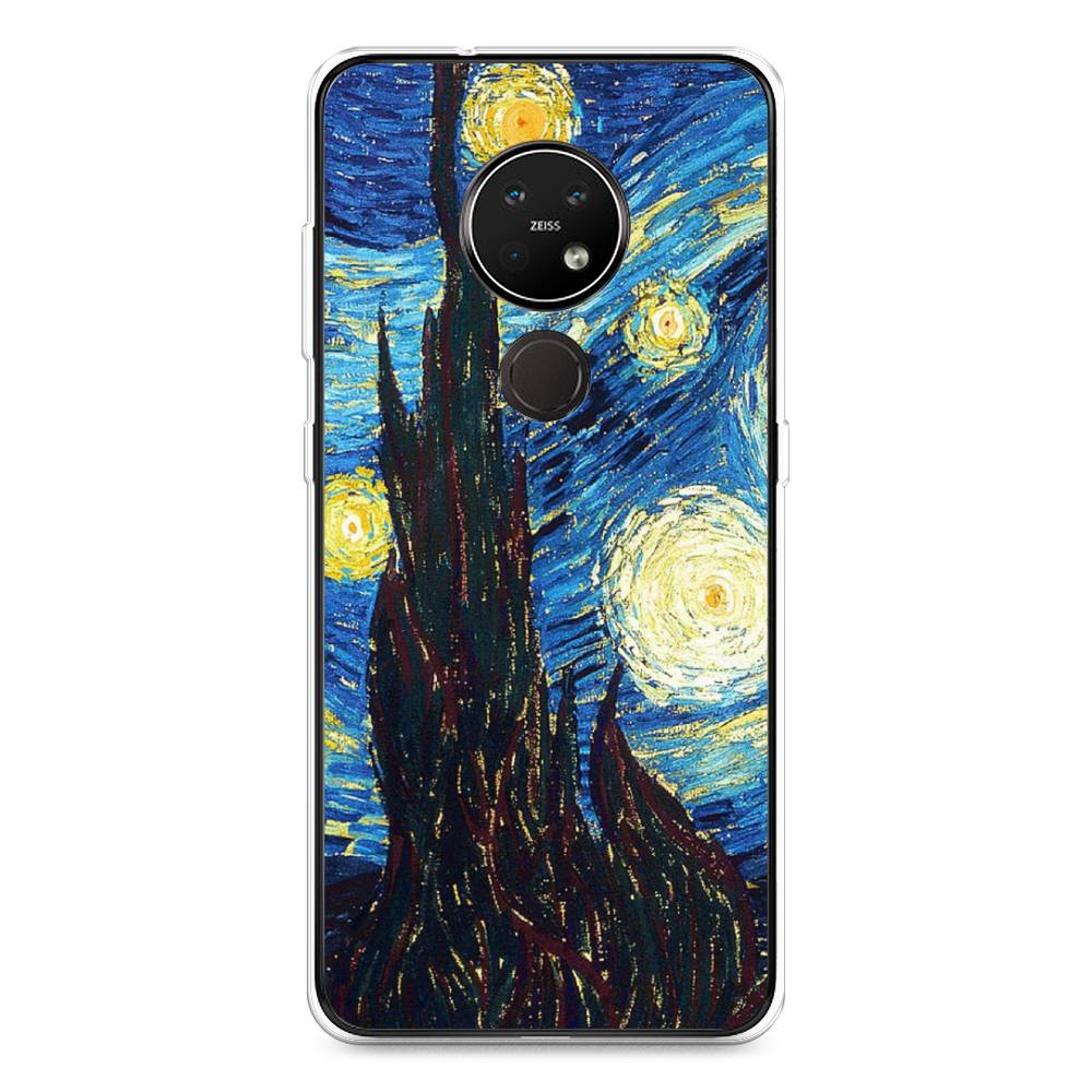 

Чехол Awog на Nokia 6.2 / Нокиа 6.2 "Ван Гог Звездная ночь", Желтый, 123050-9