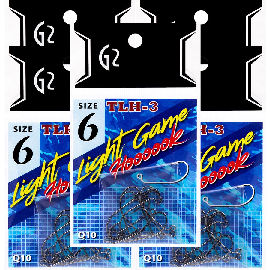 Крючки форелевые для джиг-головок G2 Light Game Hook 6 5уп/50шт Хим заточка/Ловля форели