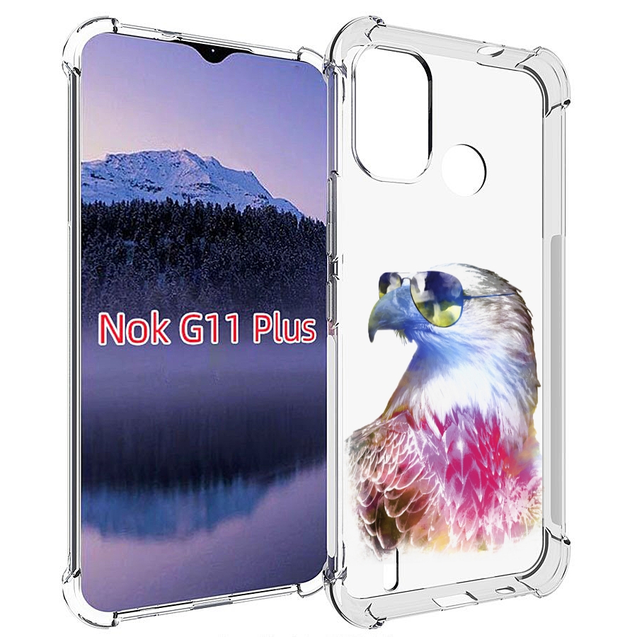 

Чехол MyPads Орел в очках для Nokia G11 Plus, Прозрачный, Tocco