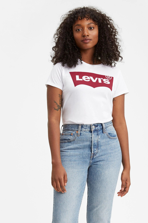 фото Футболка женская levi's 1400000734/11 белая 48 ru