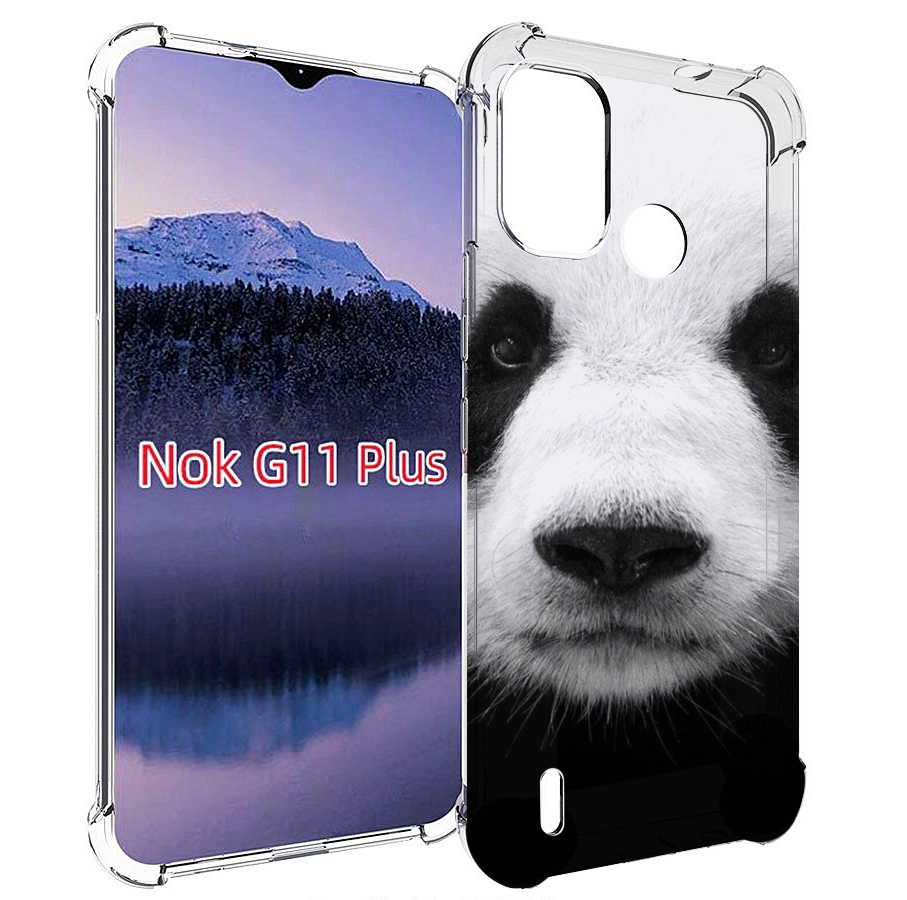 

Чехол MyPads Панда-портрет для Nokia G11 Plus, Прозрачный, Tocco