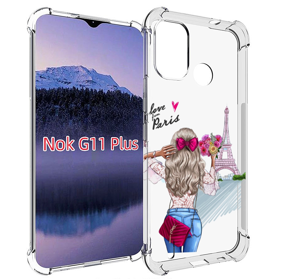 

Чехол MyPads Парижанка женский для Nokia G11 Plus, Прозрачный, Tocco