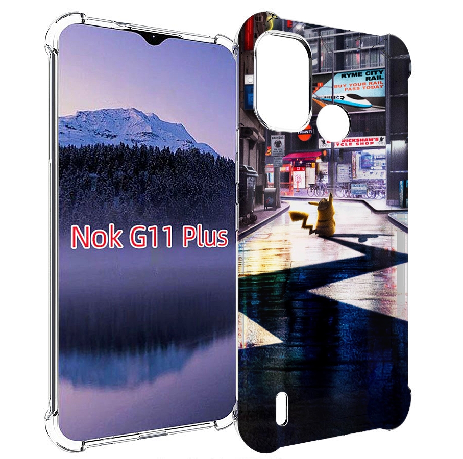 

Чехол MyPads Пикачу-в-городе для Nokia G11 Plus, Прозрачный, Tocco