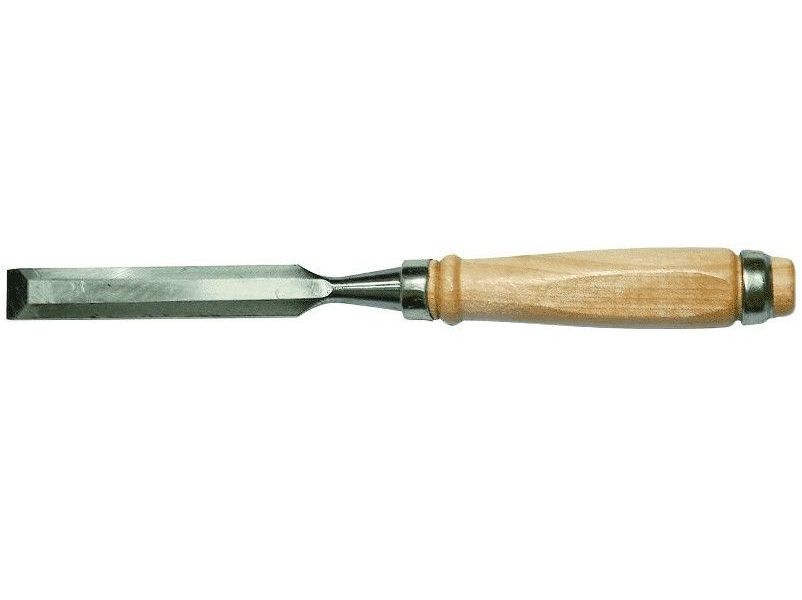 Стамеска прямая 14мм деревянная ручка Т4Р Лакра
