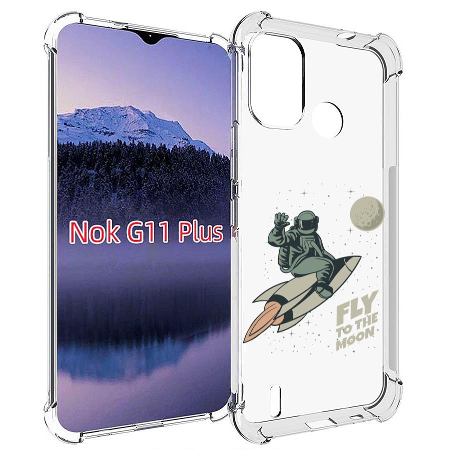 

Чехол MyPads Полет-на-Луну для Nokia G11 Plus, Прозрачный, Tocco
