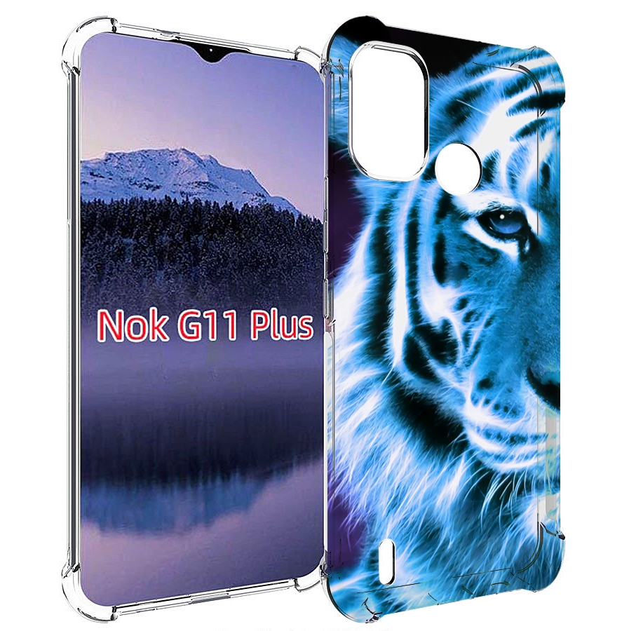 

Чехол MyPads Половина-тигра мужской для Nokia G11 Plus, Прозрачный, Tocco