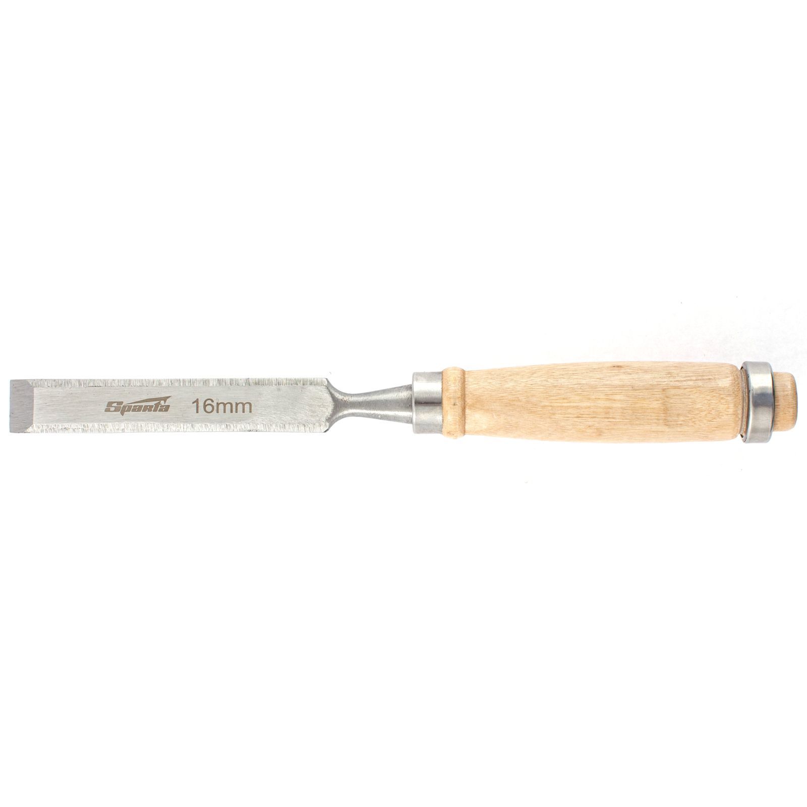 Стамеска прямая Sparta 16мм деревянная ручка