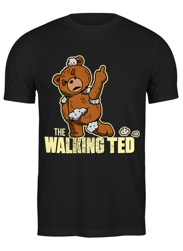 

Футболка женская Printio Ted zombie черная L, Черный, Ted zombie