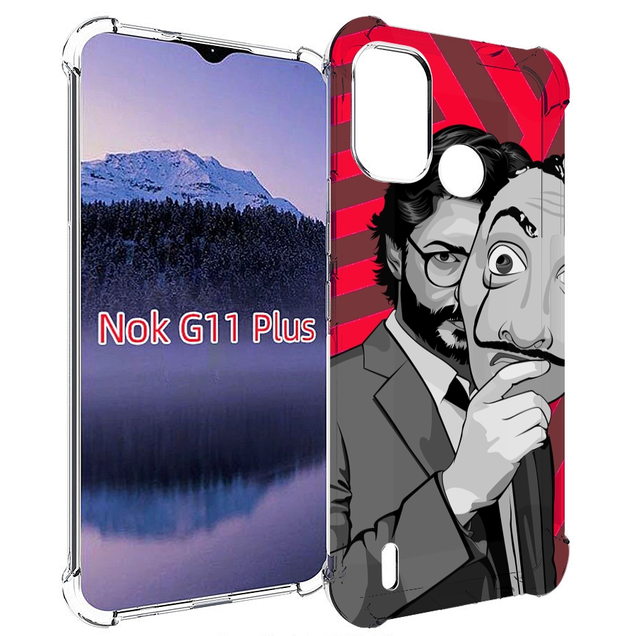 

Чехол MyPads Профессор-бумажый-дом для Nokia G11 Plus, Прозрачный, Tocco