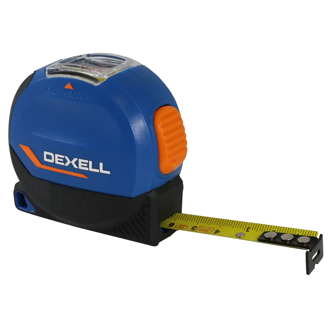 Рулетка Dexell L2 460618 3 м x 16 мм, смотровое окошко автоблокировка рулетка dexell l2 460622 5 м x 19 мм автоблокировка