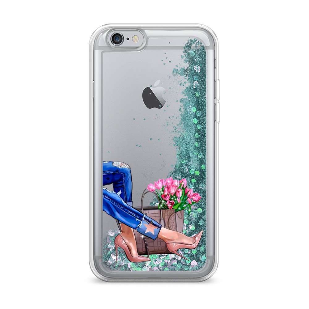 

Жидкий чехол с блестками "Каблучки" на Apple iPhone 6S, 0104S95-1