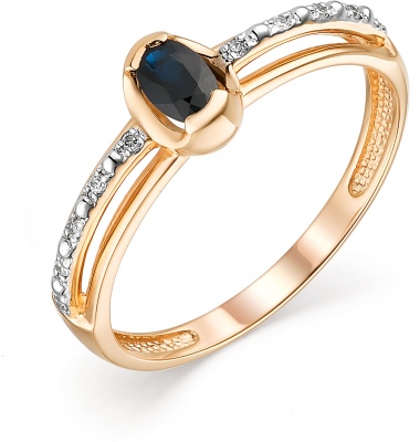 

Кольцо из красного золота с бриллиантом р. 18,5 АЛЬКОР 13583-102, 13583-102